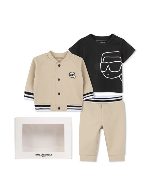 Completo 3 pezzi KARL LAGERFELD | Z30503BEIGE NERO